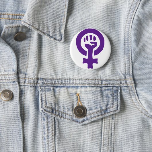 Feminisme-symbool Ronde Button 5,7 Cm (In situ)