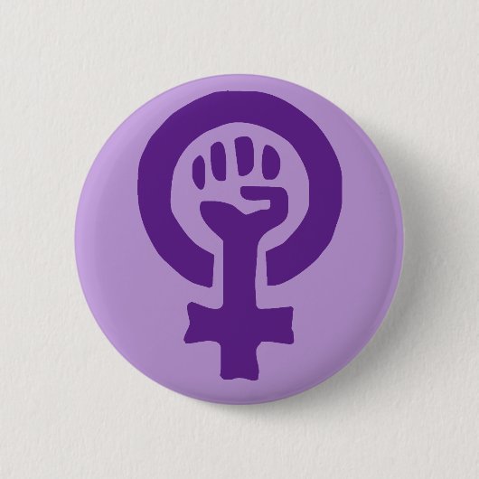 Feminisme-symbool Ronde Button 5,7 Cm (Voorkant)