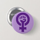 Feminisme-symbool Ronde Button 5,7 Cm (Voorkant /achterkant)