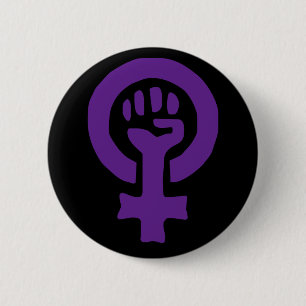 Feminisme-symbool Ronde Button 5,7 Cm