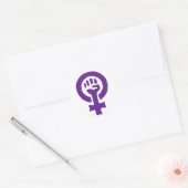 Feminisme-symbool Ronde Sticker (Envelop)