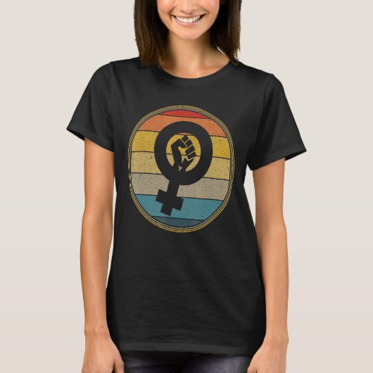 Feminisme Symbool Vrouw Equality Empowerment Femin T-shirt (Voorkant)