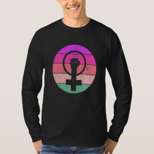 Feminisme Symbool Vrouw Gelijkheid Vrouw boven fem T-shirt