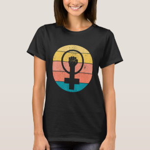 Feminisme Symbool Vrouw Gelijkheid Vrouw boven fem T-shirt