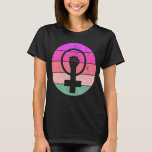 Feminisme Symbool Vrouw Gelijkheid Vrouw boven fem T-shirt