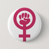 Feminisme voor de Win Ronde Button 5,7 Cm (Voorkant)