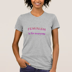 Feminisme voor iedereen inspirerend citaat t-shirt