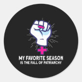 Feminisme Vrouw Empowerment Pro-keuze Pro Abortio Ronde Sticker (Voorkant)