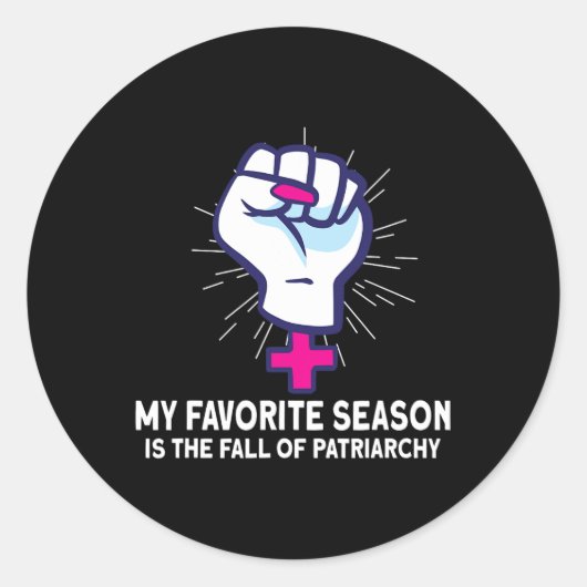 Feminisme Vrouw Empowerment Pro-keuze Pro Abortio Ronde Sticker (Voorkant)