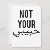 Feminisme Vrouw protesteert tegen shirt niet uw Ha Kaart (Achterkant)