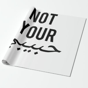 Feminisme Vrouwelijk Protest T-shirt Niet Je Habib Cadeaupapier