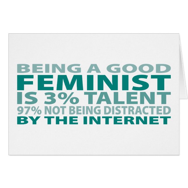 Feminist 3% Talent (Voorkant Horizontaal)