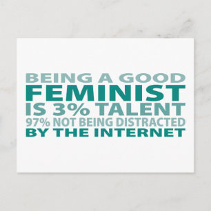 Feminist 3% Talent Briefkaart