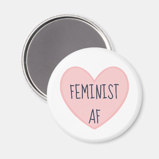 "Feminist AF" Magneet (Voorkant / Achterkant)