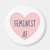 "Feminist AF" Magneet (Voorkant)