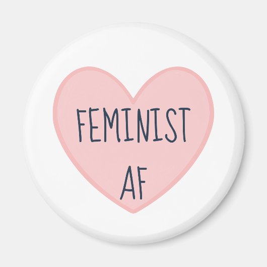 "Feminist AF" Magneet (Voorkant)
