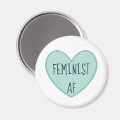 "Feminist AF" Magneet (Voorkant / Achterkant)