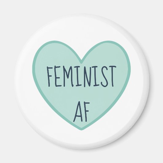 "Feminist AF" Magneet (Voorkant)