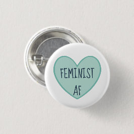 "Feminist AF" Ronde Button 3,2 Cm