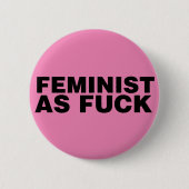 Feminist AF Ronde Button 5,7 Cm (Voorkant)
