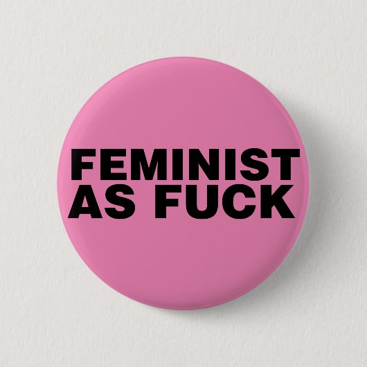 Feminist AF Ronde Button 5,7 Cm (Voorkant)