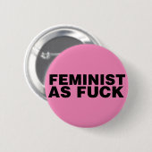 Feminist AF Ronde Button 5,7 Cm (Voorkant /achterkant)