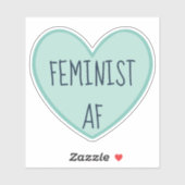 "Feminist AF" Sticker (Vel)