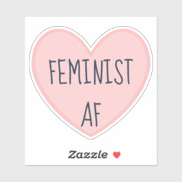 "Feminist AF" Sticker