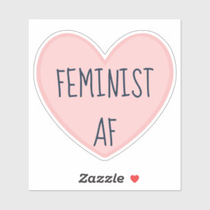 "Feminist AF" Sticker