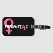 Feminist AF Vrouw Symbool Bagagelabel (Voorkant (horizontaal))