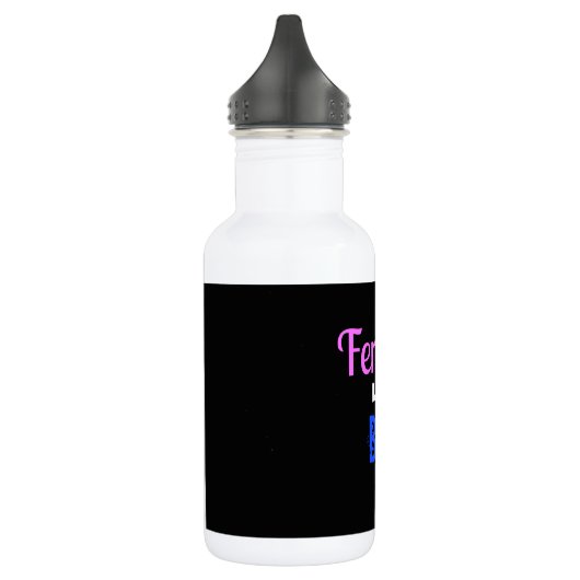 Feminist als baas waterfles  (Links)