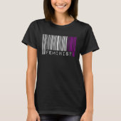 Feminist Asexual Pride Flag Barcode Pro Choice Fem T-shirt (Voorkant)