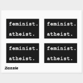 Feminist Atheïst bumper sticker (Vel)