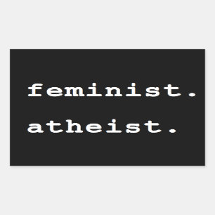 Feminist Atheïst bumper sticker