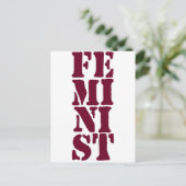Feminist! Briefkaart (Staand voorkant)