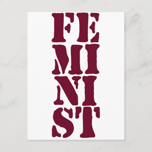 Feminist! Briefkaart (Voorkant)