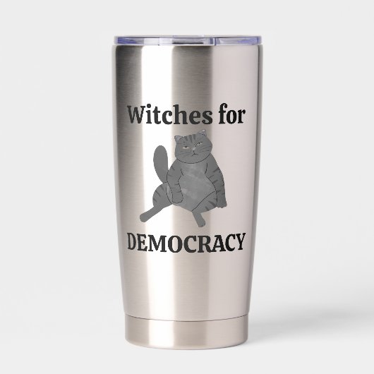 Feminist Cat Meme Whimsy Goth Witch Zodiac Tarot Geïsoleerde Drinkbeker (Voorkant)