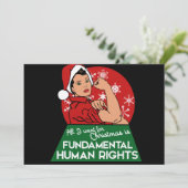Feminist Christmas Kaart (Staand voorkant)