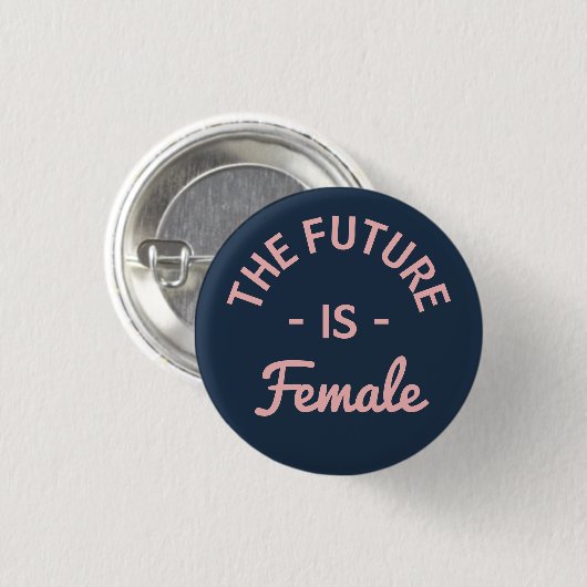 Feminist "De toekomst is Vrouw" Ronde Button 3,2 Cm (Voorkant /achterkant)