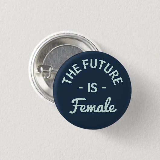 Feminist "De toekomst is Vrouw" Ronde Button 3,2 Cm (Voorkant /achterkant)