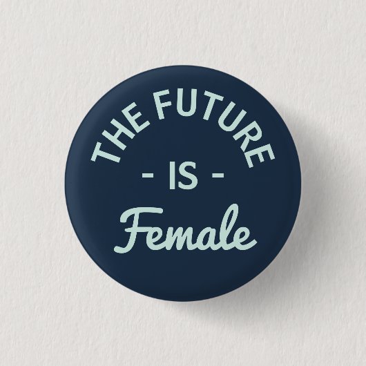Feminist "De toekomst is Vrouw" Ronde Button 3,2 Cm (Voorkant)
