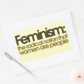 Feminist Definition Rechthoekige Sticker (Envelop)