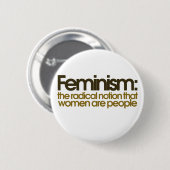 Feminist Definition Ronde Button 5,7 Cm (Voorkant /achterkant)