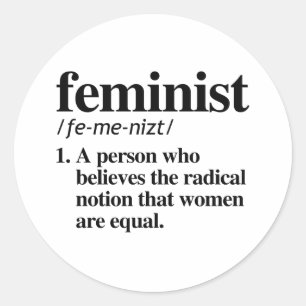 Feminist Definition Ronde Sticker