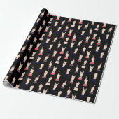 Feminist Elegant Zwart Cadeaupapier (Uitgerold)