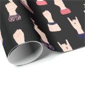 Feminist Elegant Zwart Cadeaupapier (Rol Hoek)