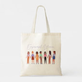Feminist Empowered Women Canvas tas (Achterkant)