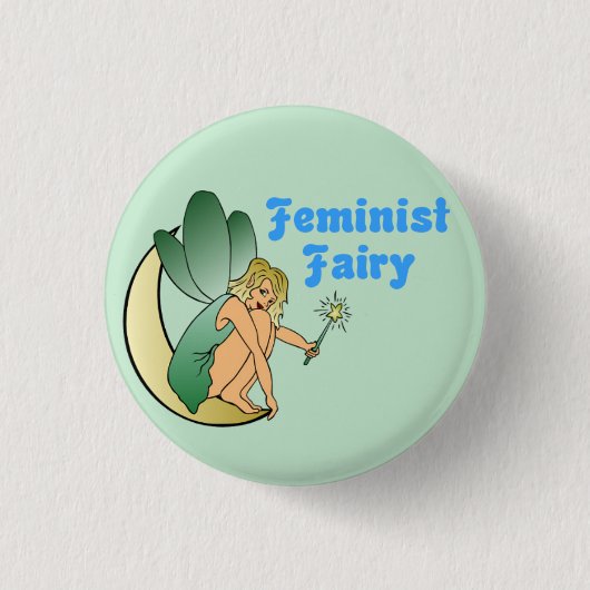 Feminist Fairy (Versie 1) Ronde Button 3,2 Cm (Voorkant)