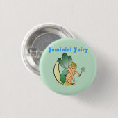 Feminist Fairy (Versie 2) Ronde Button 3,2 Cm (Voorkant /achterkant)