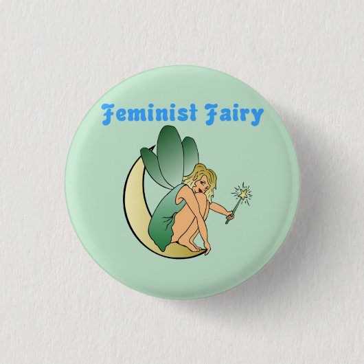 Feminist Fairy (Versie 2) Ronde Button 3,2 Cm (Voorkant)